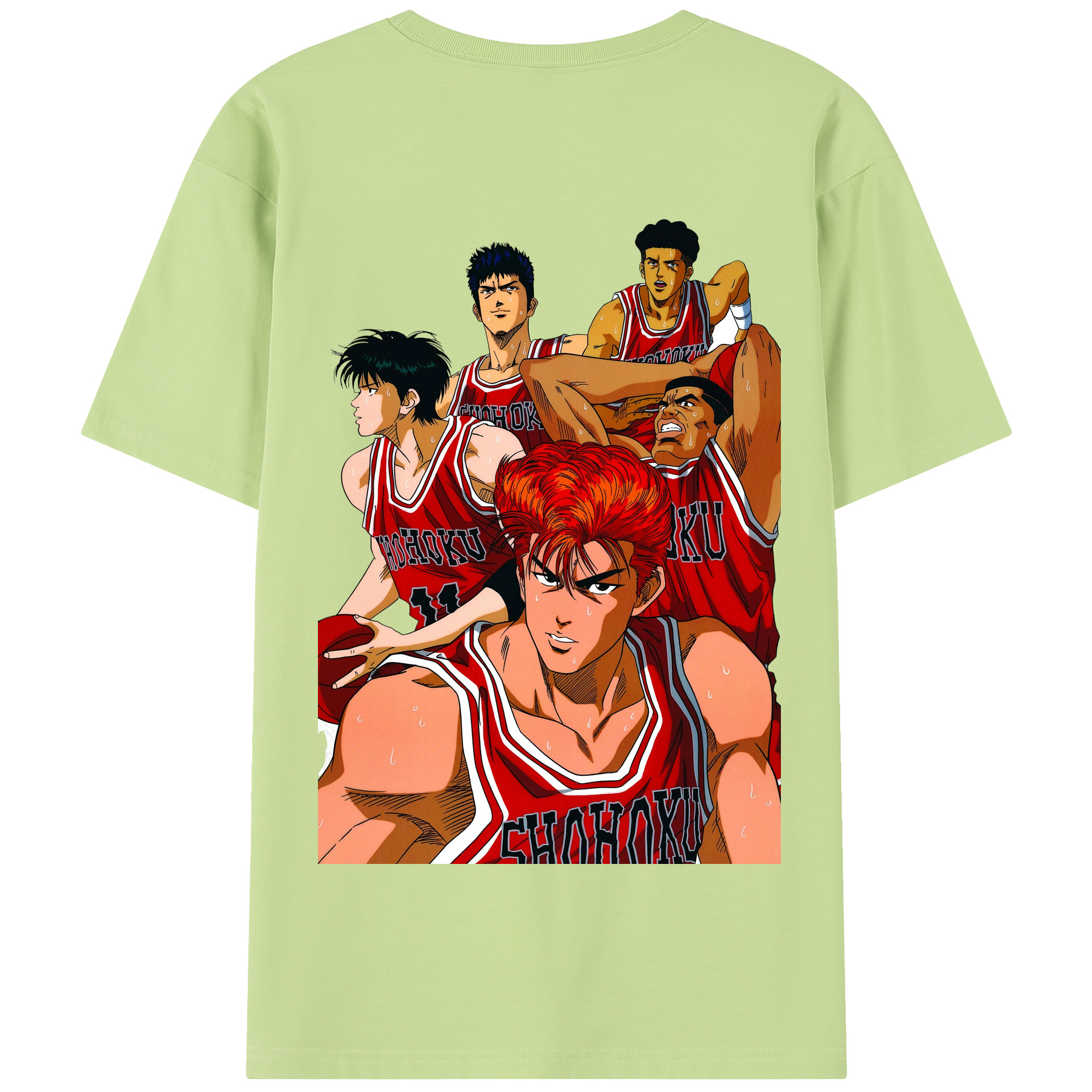 SLAM DUNK／スラムダンク 綿100％半袖Tシャツ（背面プリント）